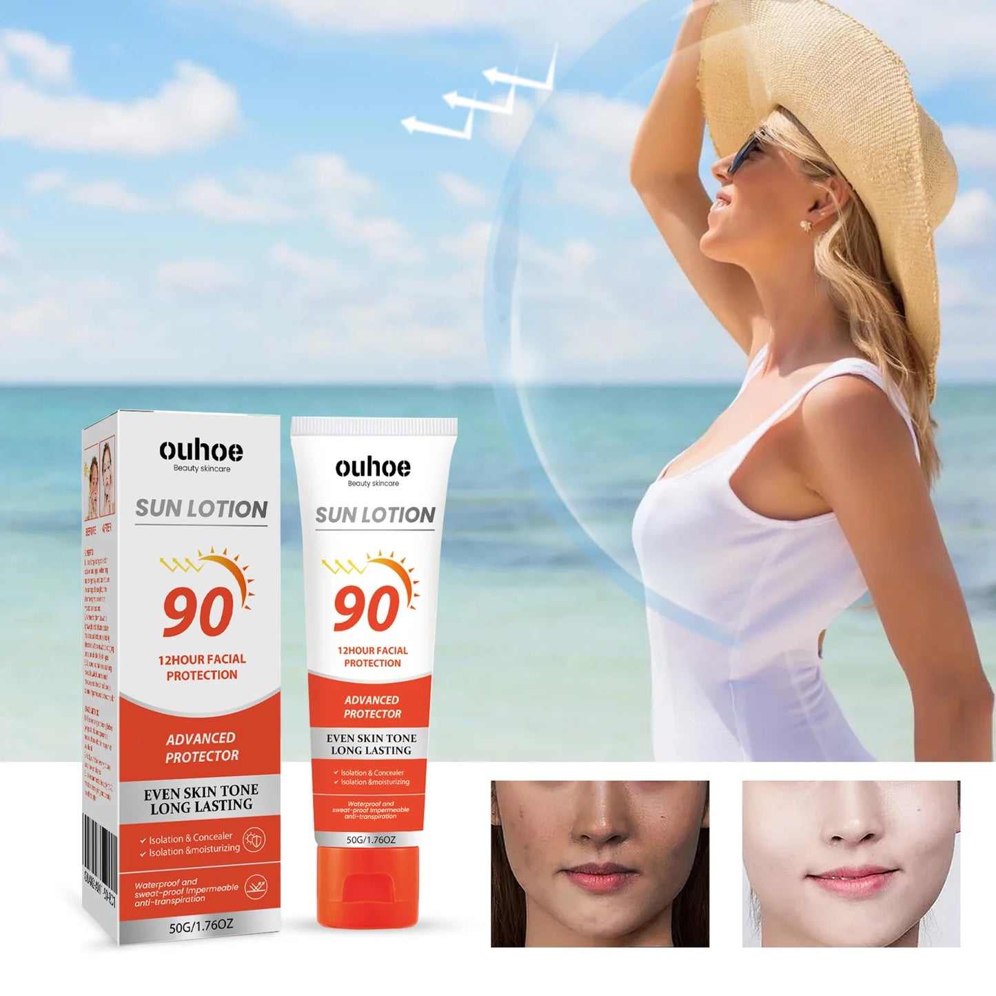 12H Sun Protection Cream – Hydrating & Lightweight for Face & Body
