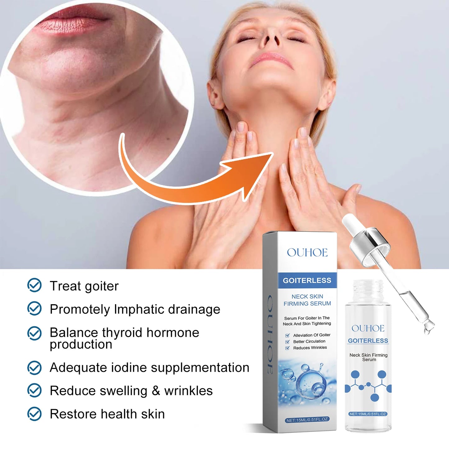 Neck Firming and Brightening Cream – Light Essence for All Skin Types