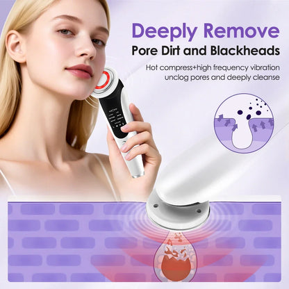 New 7-in-1 EMS Face Lift Device LED Light Heated Massager for Skin Tightening and Wrinkles