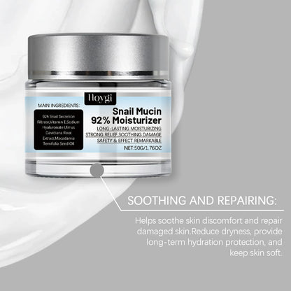 Hoygi Snail Essence Gel Cream – Deep Hydration, Pore Care & Skin Repair (50g)