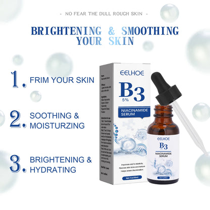 B3 Niacinamide Brighten Face Serum Dark Spot Fading, Anti-Aging, Pore Minimizing, Hydrating