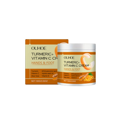 OUHOE Turmeric and Vitamin C Cream Brighten, Nourishing and Hydrating, 100g