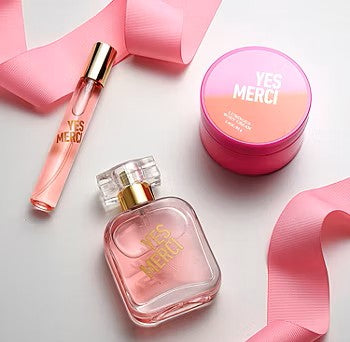 YES MERCI Eau de Parfum Gift Set Elegant, Long-Lasting and Travel-Friendly
